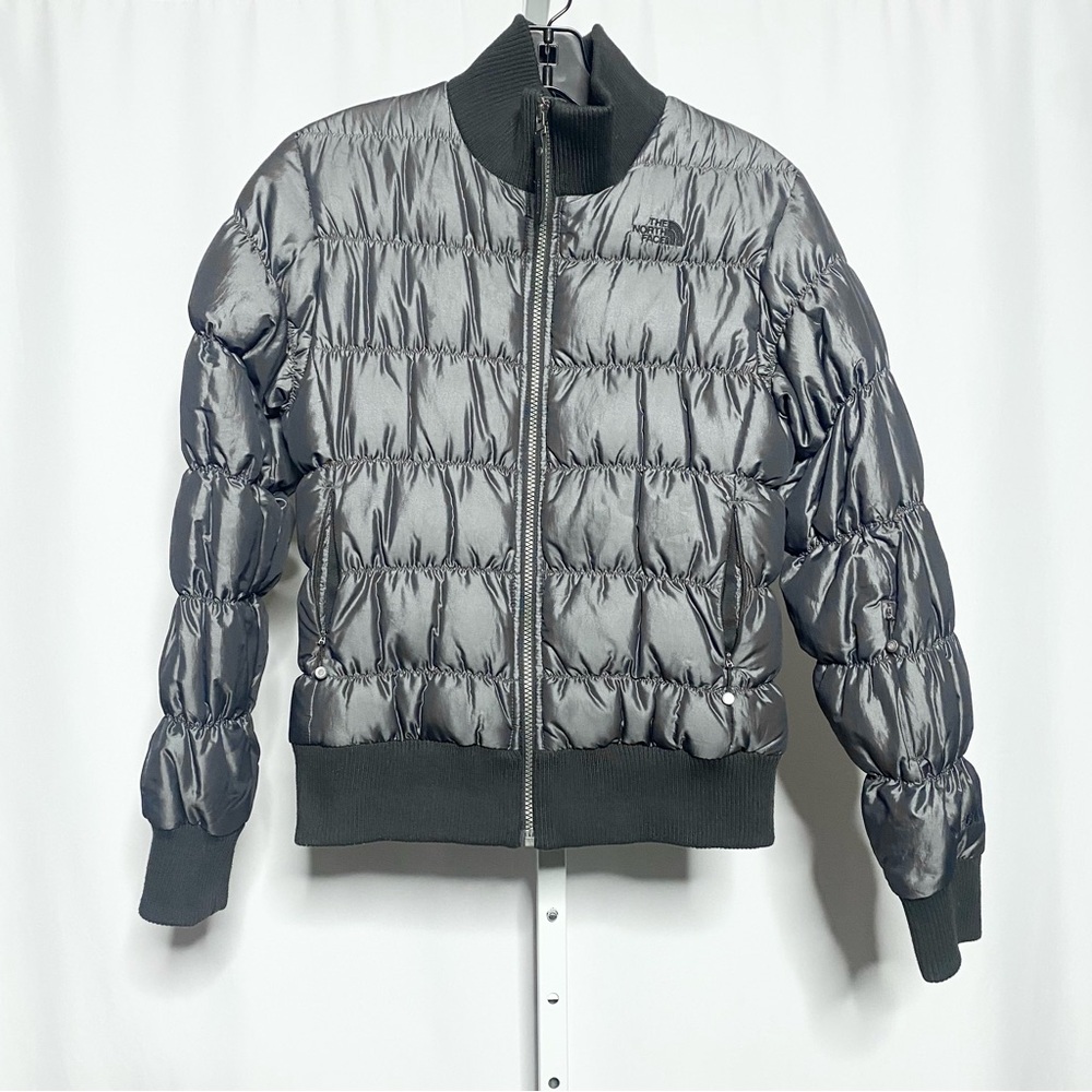 North Face Goose Down Quilted Puffer Jacket • S
